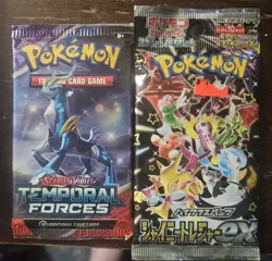 Pokemon (2) Pack Lot Temporal Forces & Japanese Pack - Image 1