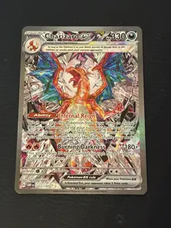 Pokemon TCG Charizard EX Holo Obsidian Flames Sir 223/197 Near Mint Condition - Image 1