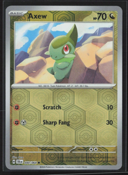 Pokemon TCG Axew 044/064 Shrouded Fable - Reverse Holo NM - Image 1