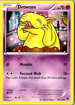Drowzee Pokemon BREAKpoint 50/122 LP - Image 1