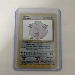 Pokemon TCG Base Set Chansey Holo Excellent Condition Non Graded - Image 2