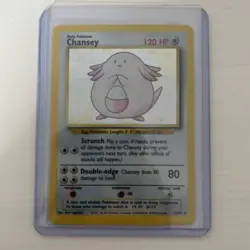Pokemon TCG Base Set Chansey Holo Excellent Condition Non Graded - Image 3