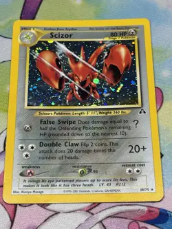 Pokemon TCG Scizor Neo Discovery 10 Holo Unlimited Holo Rare HP - Image 4