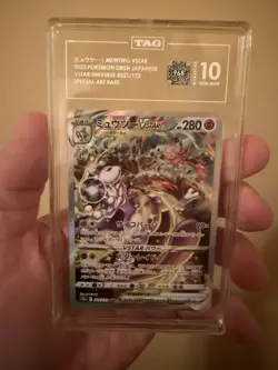 Pokemon Japanese S12a VSTAR Universe Mewtwo VSTAR 221/172 SAR Holo AiGrading - Image 2