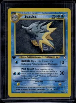 Pokemon Neo Genesis #048/111 Seadra First Edition Lightly played B - Image 1