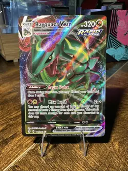 2021 Pokemon Evolving Skies Rayquaza Vmax 111/203 NM - Image 1