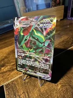 2021 Pokemon Evolving Skies Rayquaza Vmax 111/203 NM - Image 2