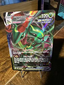 2021 Pokemon Evolving Skies Rayquaza Vmax 111/203 NM - Image 5