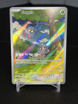 Tangela 178/165 Illustration Rare Scarlet & Violet 151 Pokemon TCG English NM - Image 1
