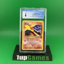 CGC 6 EX/NM Moltres 21 AOKI Black Star Promo 2000 WOTC Pokemon - Image 1