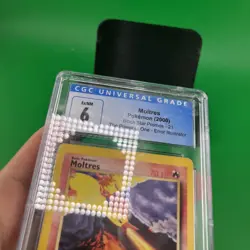 CGC 6 EX/NM Moltres 21 AOKI Black Star Promo 2000 WOTC Pokemon - Image 3