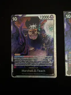One piece TCG Marshall D Teach OP09-093 / PRB2 X4 Playset NM - Image 2