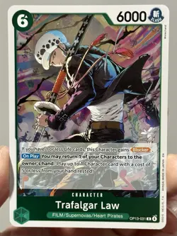 Trafalgar Law OP13-031 Rare Carrying On His Will, One Piece English NM - Image 1