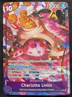 One Piece Charlotte Linlin OP11-073 Alt Art A Fist of Divine Speed English NM - Image 1