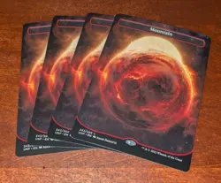MTG: Mountain #243 BORDERLESS Space-ic, NM 4 Card Playset Unfinity Land Cards! - Image 2