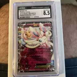 Sylveon EX RC21/RC32 CGC 8.5 XY Generations Radiant Collection Holo Card - Image 1