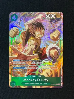 Monkey D. Luffy ST30-012 SR Parallel Start Deck EX Luffy & Ace ONE PIECE Card NM - Image 1