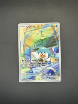 Pokemon TCG Card Quaxly 206/193 Paldea Evolved Illustration Rare - NM - Image 1
