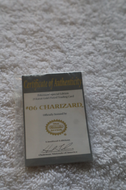 #06 Charizard Pokemon Special Ed. 23k Gold Plated Trading Card in Case - X19 - Image 4