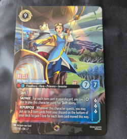 Belle - Mechanic Extraordinaire Enchanted! 217/204 RARE lorcana card - Image 1