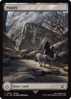 x1 Wastes FIN Final Fantasy MTG 309 FULL ART BASIC LAND M/NM 1x - Image 1