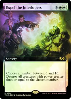 MTG FOIL Expel the Interlopers Extended Art - Wilds of Eldraine #324 - Image 1