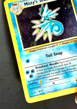 Pokemon Dragon Misty’s Seadra 1st Edition Holo 9/132 - Image 5