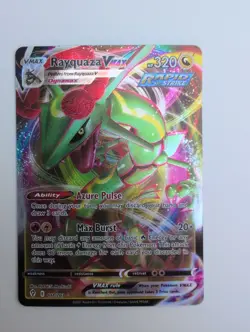 Pokemon TCG Rayquaza VMAX Holo Ultra Rare Card Evolving Skies 111/203 - Image 1