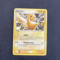 Pokemon Card - Pikachu 10th Anniversary Black Star Promo 012 StampedPokemon Card - Image 1