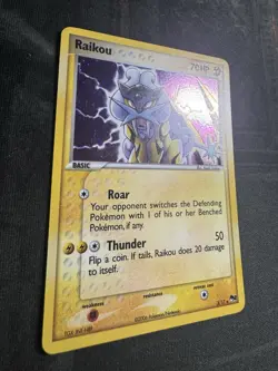 2005 Pokemon Pop Series 2 Holo Raikou 3/17 LP - Image 4