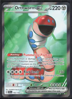 Orthworm ex 162/142 Ultra Rare Stellar Crown Pokemon NM 01-04-040 - Image 1