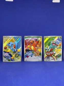 Pokemon TCG First Partner Illustration Gen 1 Kanto Starters Set Mint/Near Mint - Image 1