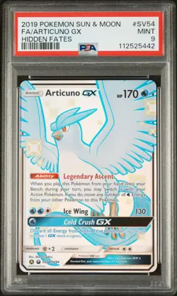 Articuno GX FA 2019 Pokemon Hidden Fates #SV54 PSA 9 Mint Shiny Vault Ultra Rare - Image 1