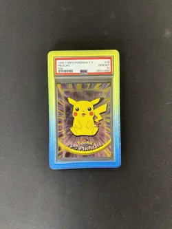 Topps Pikachu Foil – 1999 Topps Pokemon TV – #25 – PSA 10 – with Guard - Image 1