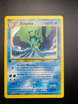 Pokemon TCG 1st Edition Neo Revelation Kingdra 19/64 RARE - Image 1