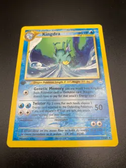 Pokemon TCG 1st Edition Neo Revelation Kingdra 19/64 RARE - Image 2