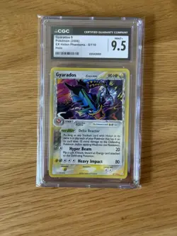 2006 Pokemon Gyarados Holo 8/110 EX Holon Phantoms Delta Species CGC 9.5 MINT+ - Image 1
