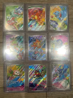 Pokemon TCG: Complete Set of 9 First Partner Illustration Collection Series 1 - Image 1