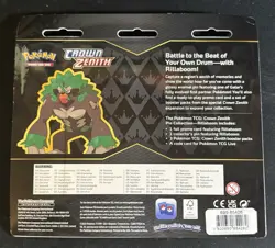 Pokemon Sword & Shield: Crown Zenith – Rillaboom Pin Collection (3‑Pack Blister) - Image 2