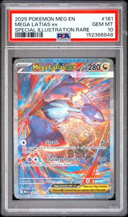 2025 POKEMON MEG EN-MEGA EVOLUTION #181 MEGA LATIAS EX PSA 10 - Image 1