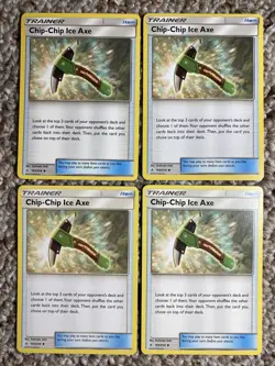 Chip-Chip Ice Axe 165/214 - Playset of 4 - Pokemon Unbroken Bonds - Mint - Image 1