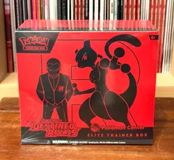 Pokemon Destined Rivals Pokemon Center ETB Elite Trainer Box Sealed Small Tear!! - Image 1
