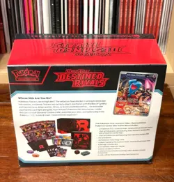 Pokemon Destined Rivals Pokemon Center ETB Elite Trainer Box Sealed Small Tear!! - Image 3