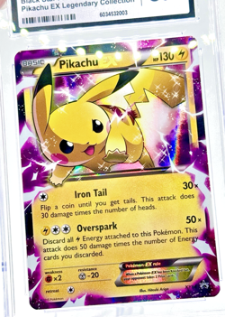 2015 Pokemon Legendary Collection Black Star Promo Holo PIKACHU EX #XY84 CGC 8.5 - Image 4
