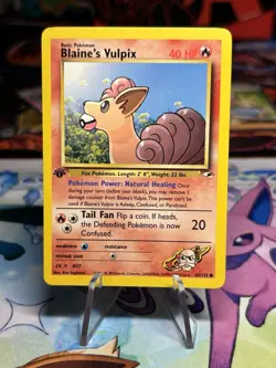 Pokemon Blaine's Vulpix Gym Challenge 1st Edition (65/132) NM - Image 1