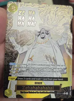 ZEHAHAHAHA! ALT ART MANGA EVENT OP16-116 One Piece The Time of Battle English NM - Image 2