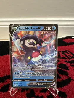 POKEMON TCG GALARIAN MR RIME V 049/189 DARKNESS ABLAZE HOLO ULTRA RARE ENGLISH - Image 1