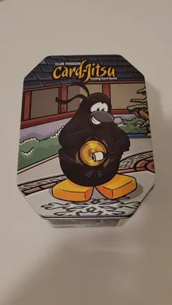 RARE Collectible Disney Topps Club Penguin Card-Jitsu TCG Tin - Image 2