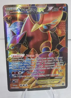Pokemon Volcanion EX 107/114 Steam Siege XY Full Art Pokemon Card - Image 1