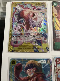 One Piece TCG Lot Of 7 Cards -Luffy, Sanji NM - Image 2